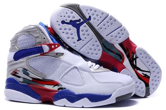 2014 New Arrive Womens Air Jordan 8 white blue red